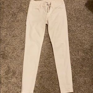 AE Super Stretch High Waisted White Jeggings